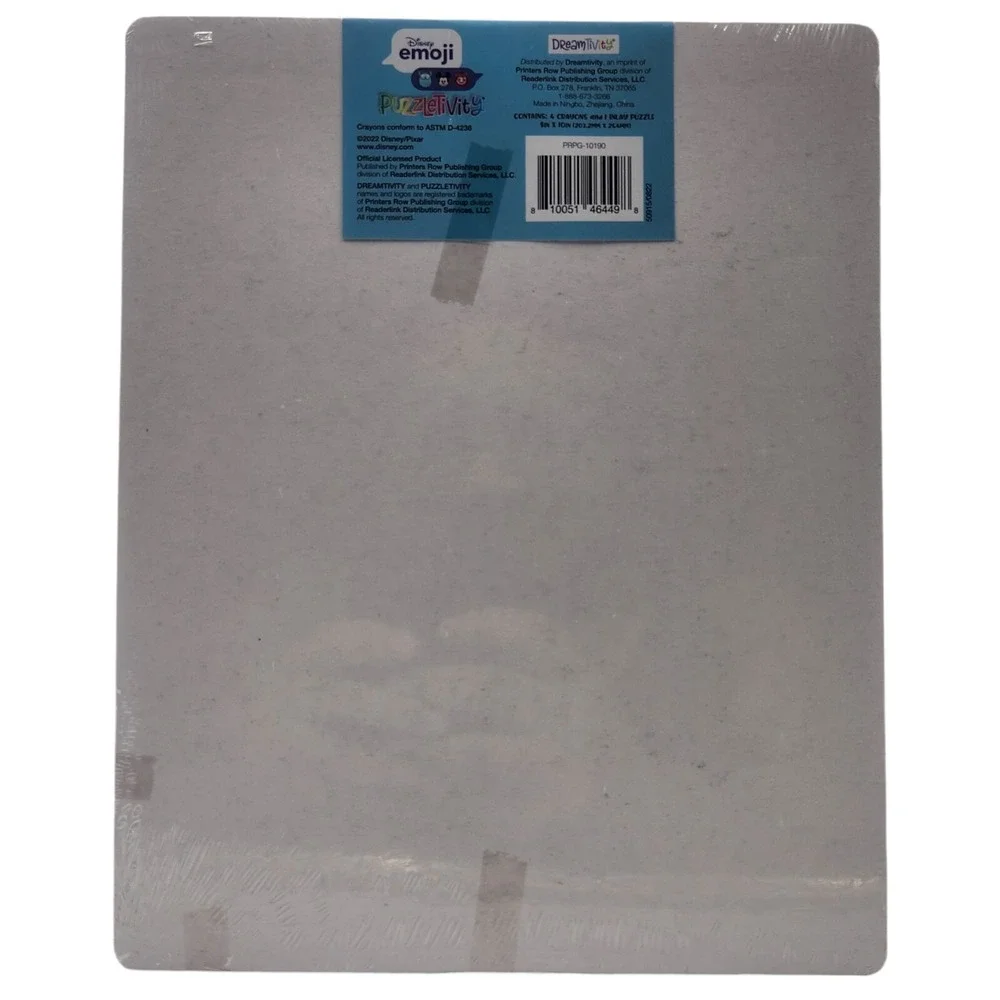 2x Disney Color A Puzzle‎ Emoji Characters Puzzletivity 8 x 10, Crayons Ages 4+